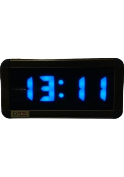 Dijital Led Duvar Ve Masa Saati - Turkuaz Kasa Ölçüleri: 7x17 Cm