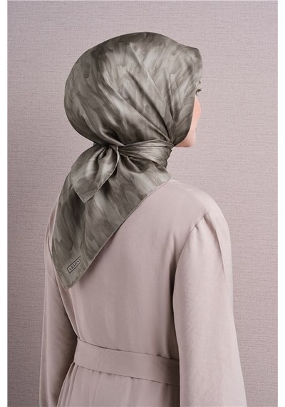 Armine Saf İpek Twill Eşarp 9630d 55 Zeytin Yeşili