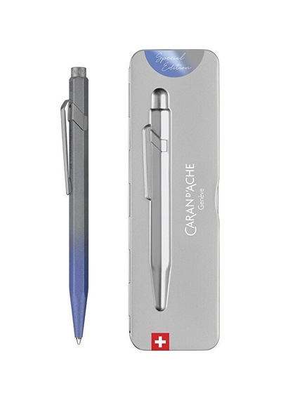 Caran D'ache Bp 849 Claim Your Style 5 Mavi Kalem
