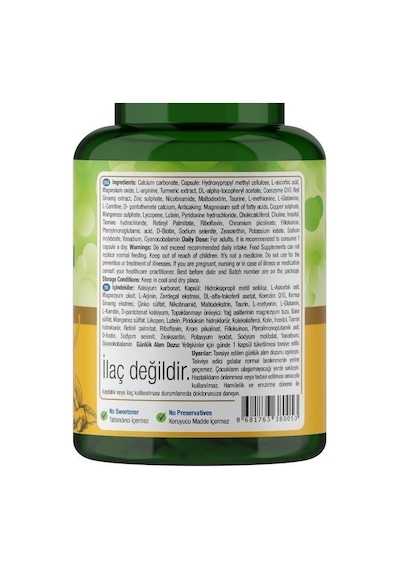 Natures Supreme Multivitamin For Men 60 Kapsül