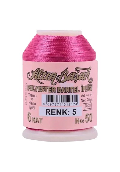 Tedar Altınbaşak Oya Ve Dantel İpi 20 Gr - Royaleks - No: 005 Najmaddin (No:1) 8.5Cm X 10.5 Cm