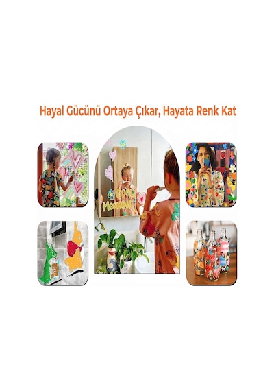 Jarmelo Pencere Boya Kalemleri 12 Adet Ja96710 Çok Renkli