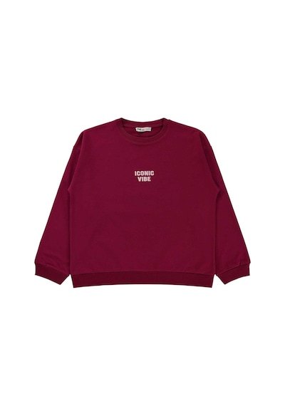 Civil Girls Basic 10 -13 Yaş Sweatshirt  - Bordo 19330336326W1