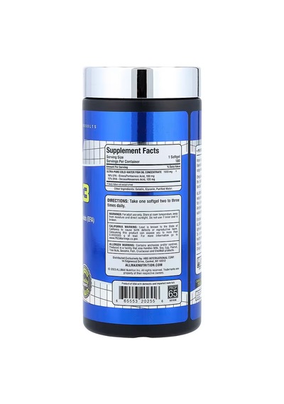 Allmax Essentials Omega-3 Epa Dha 180 Softgels