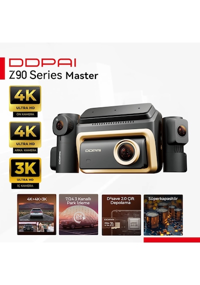 Ddpai Z90 Master 3 Kameralı Araç Kamerası