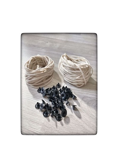 Pamuk Mum Fitili 25 Metre Mum Yapımı İçin Fitil + Çıtçıt Stand Diğer