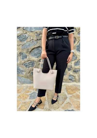 Just Polo Kadın Yeni Sezon Yumuşak Deri Lüks El Çantası Shopper Taş 53889224