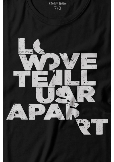 Kendim Seçtim Joy Division Love Will Tear Us Ian Curtıs Baskılı Tişört Çocuk T-shirt 001