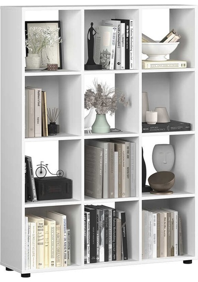 Cubic Kitaplık Beyaz 104x140,5x30 Cm Beyaz