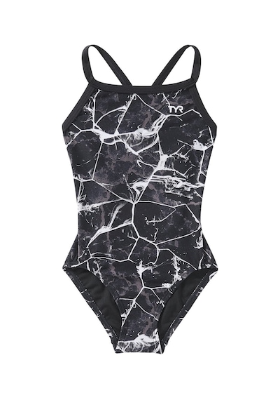 Tyr Durafast Elite Kadın - Kız Diamondfit Yüzücü Mayo - Synapse Siyah