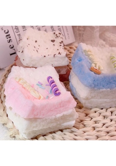 Kek Sukuşi Pembe Renk Pasta Taba Sukuşi Yumuşak Jel Rahatlatıcı 10cm Çok Renkli