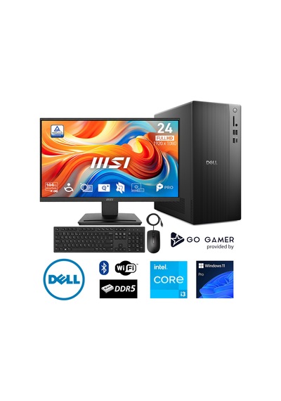 Dell Pro Tower Essential DL7D i3-12100 16 GB 2 TB SSD 24" W11P Masaüstü Bilgisayar