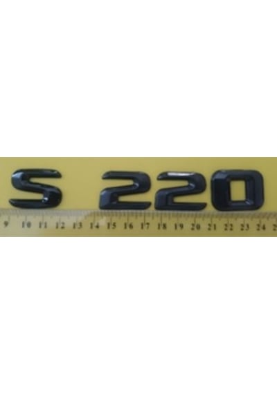 Mercedes Uyumlu Yazı S 220 Siyah