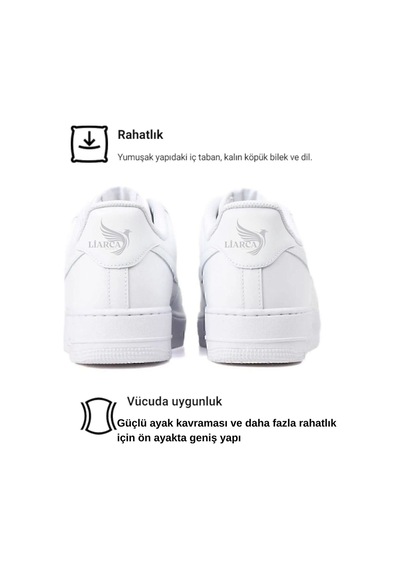 Trend Süper Rahat 4 Mevsim Unisex Günlük Yürüyüş Spor Ayakkabı Beyaz