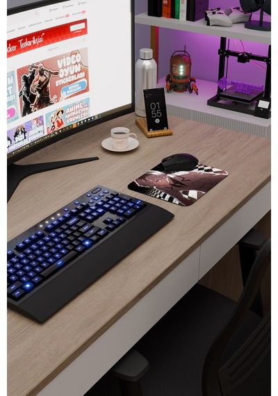 Tokyo Ghoul Anime V3 - 22x18 Gaming Kauçuk Kaymaz Taban Mouse Pad Fare Altlığı