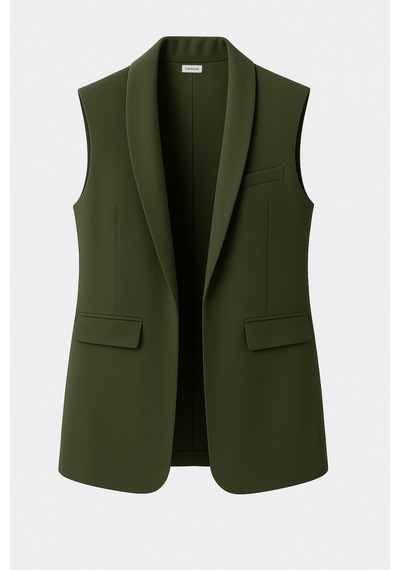 Hanezza Şık Kadın Atlas Blazer Yelek - 4 Mevsim Ofis Ve Günlük Kombinler Haki - 4035067 Haki Hanezza Şık Kadın Atlas Blazer Yelek - 4 Mevsim Ofis Ve Günlük Kombinler Haki - 4035067 Haki