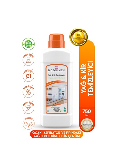 Doğal Yag & Kir Temizleyicisi Lekelere Özel Hijyen Ürünü 750 Ml Diğer