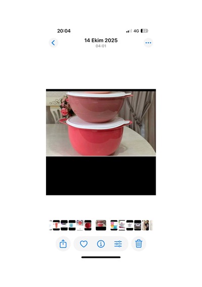 Yuvarlak Saklama Kabı 10 Lt Pembe