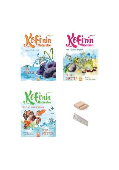 Kefi'nin Maceraları / Uçan Balık&tarihin Peşinde&yeni Arkadaşı / 2. Sınıf Hikaye +tablet Tutucu