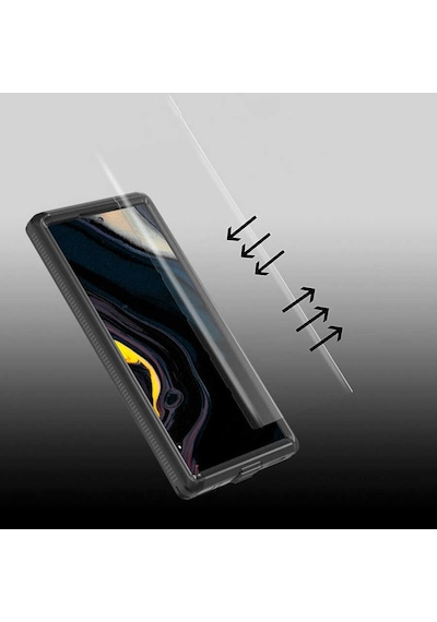 Galaxy S22 Ultra Kılıf 1-1 Su Geçirmez Kılıf Siyah