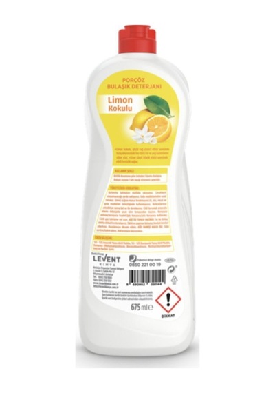 Porçözbulaşık Deterjanı Limon Kokulu 2 X 675 Ml