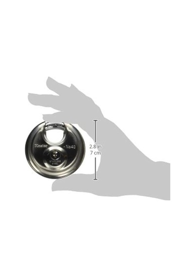 Master Lock Anahtarlı 40d Paslanmaz Çelik Discus Asma Kilit, Gümü
