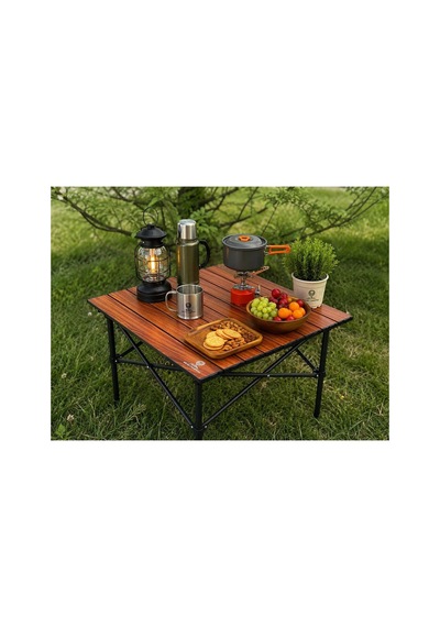 50x50x50 Cm Katlanır Kamp Ve Piknik Masası Hafif, Dayanıklı Ve Taşınabilir Ahşap