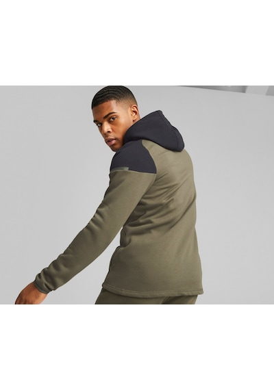 Puma Teamcup Casuals Hooded Jkt Erkek Futbol Ceketi 65798735 Haki 001