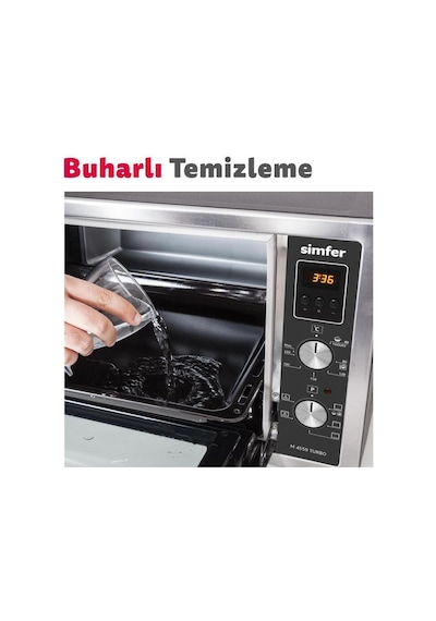 Simfer 4546 Beyaz 45 LT Turbo Fan Mini / Midi Fırın - 6 Fonksiyon, Yoğurt Yapma & Buz Çözme Özellikli
