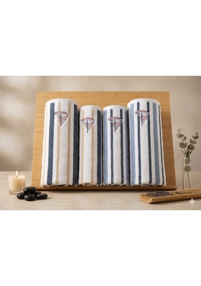 Modern Marıner Gri-bej Best Set Hamam Takımı