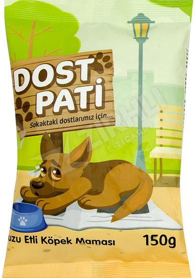 4 Adet Dost Pati Kuzulu Köpek Maması 150 Gr