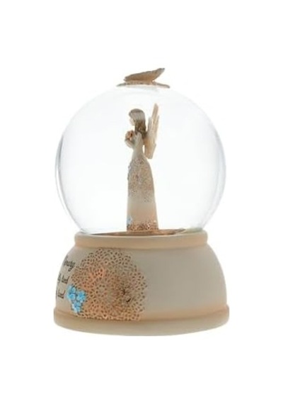 19061 Light Your Way Memorial İn Loving Memory Musical Water Globe, 100mm
