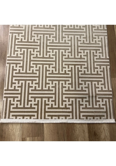 Hoom Rugs Aria 1128 Vizon Pamuk Tabanlı Modern Halı Vizon