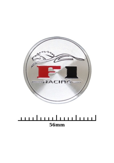 Jant Göbek Arma İthal Metal Sticker F1 Racing Dizayn
