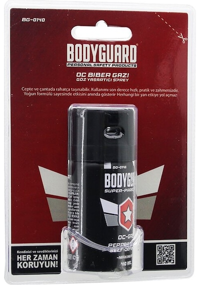 Go İthalat Bodyguard Bg-0140 Sprey 40ml Kendini Savunma Amaçlı Kullanım Siyah