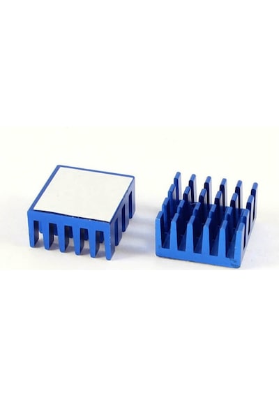 2 Adet - Pasif Chipset Soğutucu 15 15 8mm Alüminyum Soğutucu Mavi