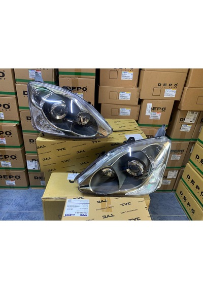 Honda Civic Hb Type R 2001-2005 Tyc Sağ Ve Sol Far Takım 33101-s5t-g61 / 33151-s5t-g61