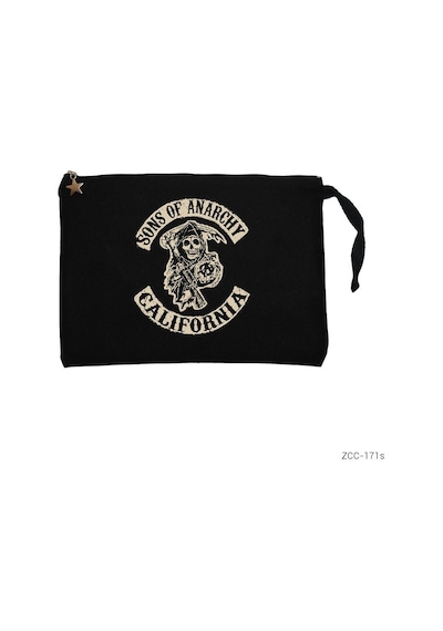 Zepplin Giyim Sons Of Anarchy California Siyah Clutch Astarlı Cüzdan