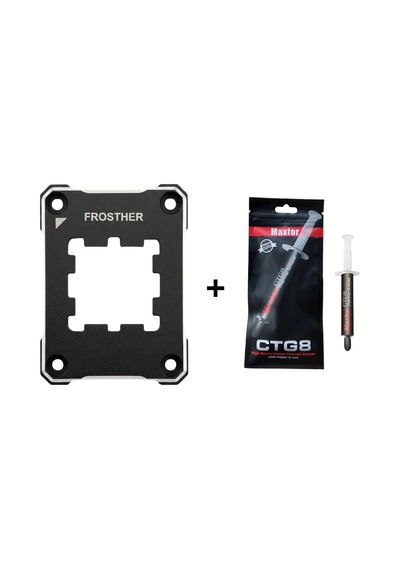 Frosther Amd Soketli İşlemciler İçin Siyah Güçlendirme Kiti +maxtor Ctg8-2g 12.8w/mk Termal Macun