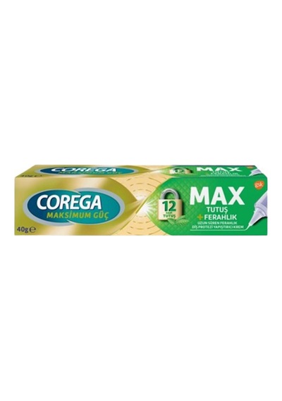 Corega Max Tutuş + Ferahlık Diş Protezi Yapıştırıcı Krem 40 G 6'li Avantaj Paketi Mıchu