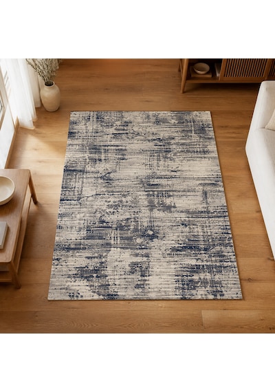Kartela Halı Riva Halı Kaymaz Taban Makinede Yıkanabilir Halı Gri - 80 X 120 Cm