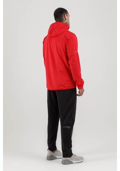 Airlife Sportswear Tam Boy Fermuarlı Erkek Kapüşonlu Eşofman Takımı Kırmızı Red