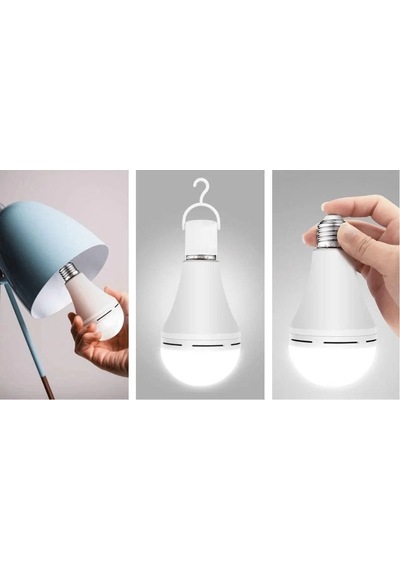 Noas: 7w Şarjlı Led Ampul, Beyaz 6500k Yl95-0711