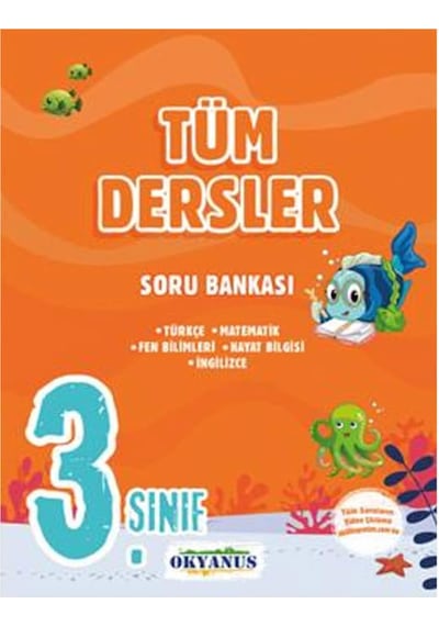 3 Sınıf Tüm Dersler Soru Bankası Okyanus Yayınları