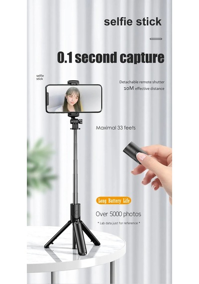 Torima Bluetootlu Kablosuz Selfie Çubuğu Ve Tripod Max. 68 Cm