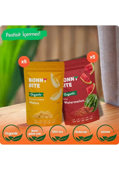 Organik Çıtır Kavun & Kurutulmuş Karpuz 10'lu Paket Diğer