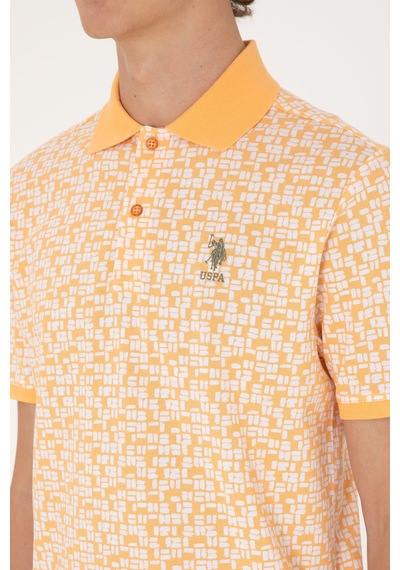 U.S. Polo Assn. Erkek Regular Fit Polo Yaka Turuncu Tişört 50306837-VR202
