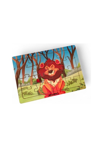 Aslan 16 Parça Eğitici Ve Öğretici Ahşap Çocuk Puzzle & Yapboz Bebek Çocuk Oyuncak
