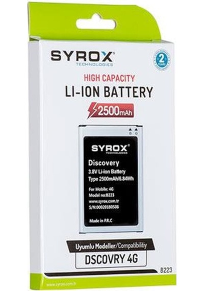 Syrox General Mobile Discovery One 4G Batarya B223