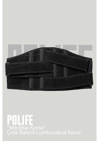 Polife Çelik Balenli Lumbosakral Korse